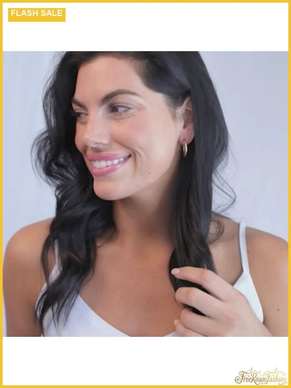 Small Thin Waterproof Hoop Earrings for Women Stainless Steel